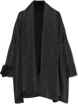 Dolce & Gabbana X Kim Georgette Bow Detailed Cape