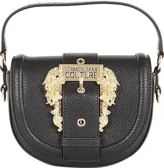 Versace Jeans Couture Baroque Buckle Foldover Tote Bag