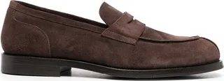 Round-Toe Suede Loafers