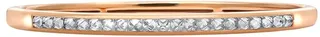 18kt rose gold RockChic diamond-embellished bangle