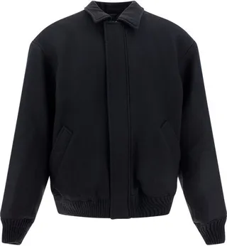 Acne Studios Collared Zip-Up Bomber Jacket