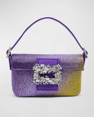 Habibi Small Crystal Degrade Shoulder Bag