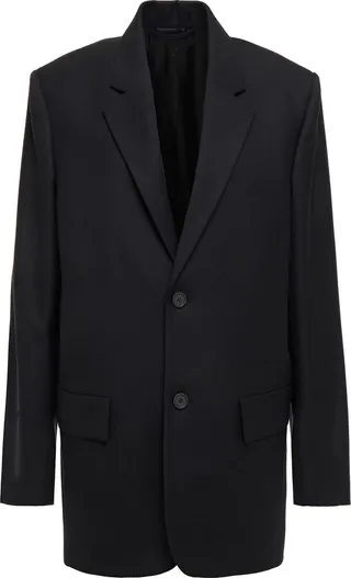 Wool-twill blazer