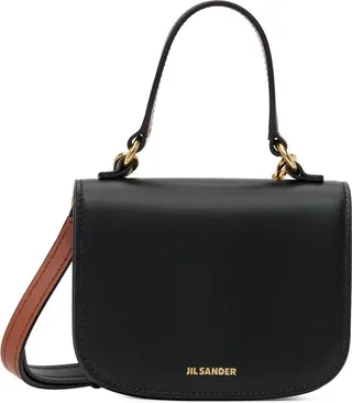 Jil Sander Black Mini Halo Shoulder Bag