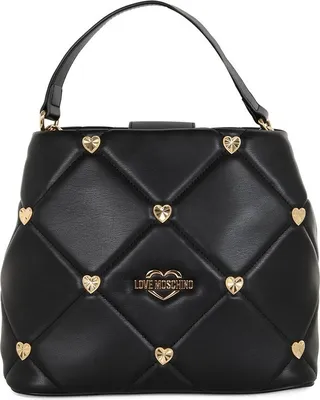 Love Moschino Heart Stud Embellished Tote Bag
