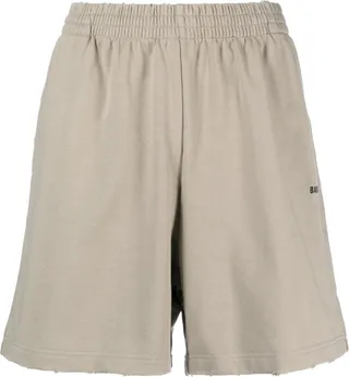 Logo-Embroidered Cotton Shorts