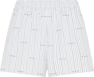Givenchy Striped Elastic Waist Shorts