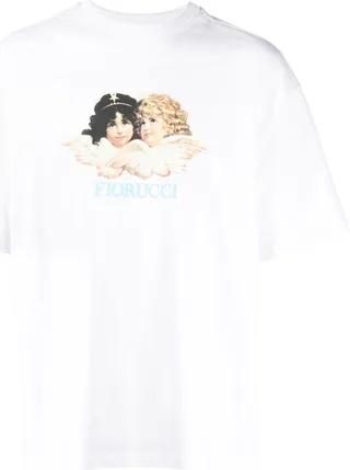 Angel logo-print T-shirt