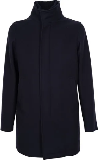 Herno High-Neck Single-Breasted Coat