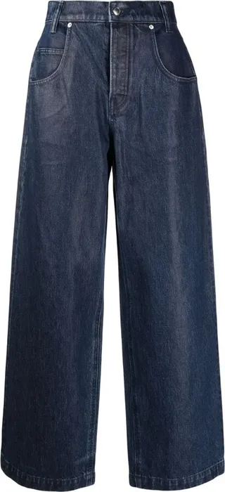 High-Waisted Wide-Leg Jeans