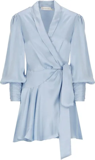 Zimmermann Asymmetric Tie-Knot Detailed Mini Dress