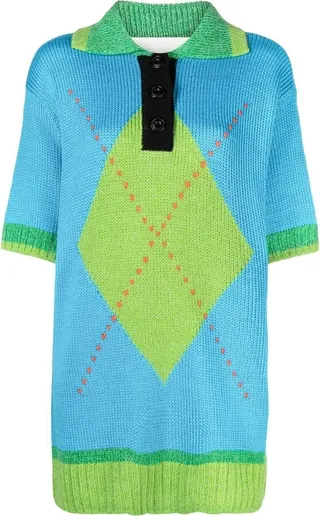Intarsia-Knit Top