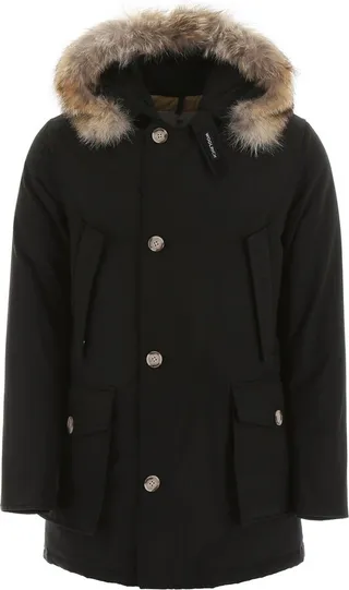 Woolrich Hooded Buttoned Down Coat