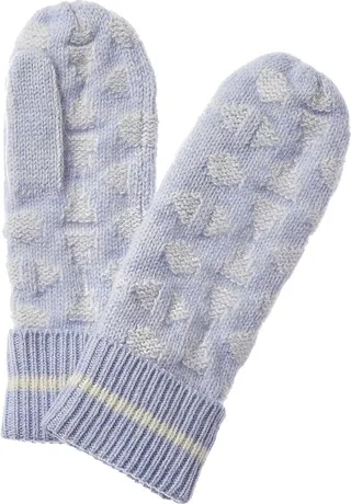 Hannah Rose Snowflake Wool & Angora-Blend Mittens