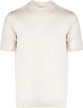 fine-knit cotton T-shirt