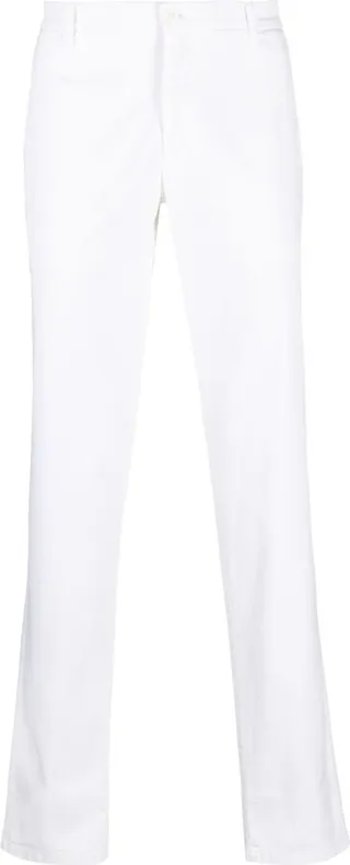Mid-Rise Straight-Leg Trousers