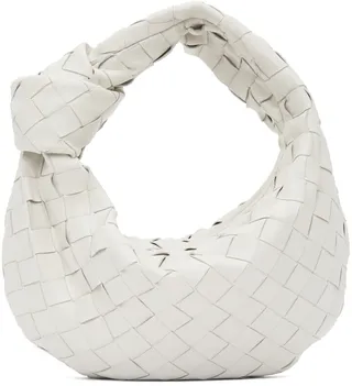 Bottega Veneta White Mini Jodie Bag