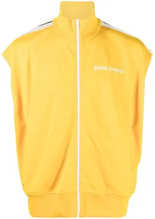 Logo Print Zipped Gilet