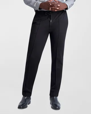 Men's Ponte Pintuck Drawstring Pants