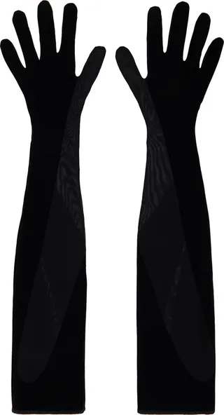 Wolford Black Mugler Edition Gloves