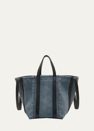 Every 2.0 Denim Leather Tote Bag