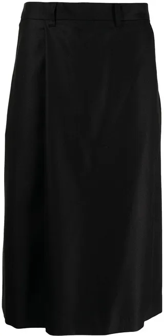 Wool Drop-Crotch Cropped Trousers