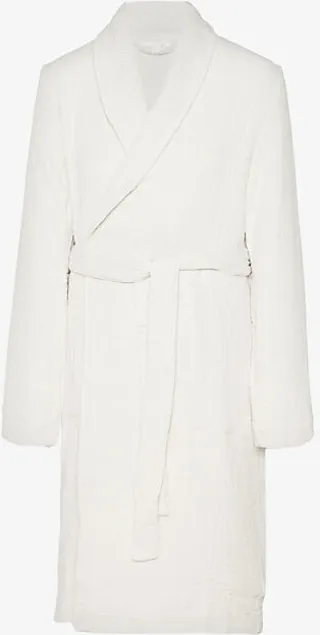 Womens Moonbeam Zoey Seersucker Cotton Dressing Gown