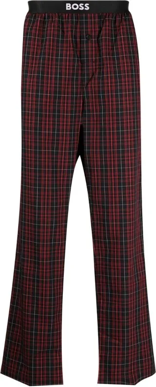 Check-Print Cotton Pyjama Pants