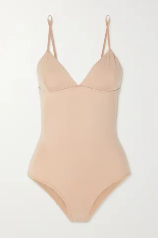 Baserange - Mississippi Stretch-bamboo Lyocell Jersey Bodysuit - Off-white
