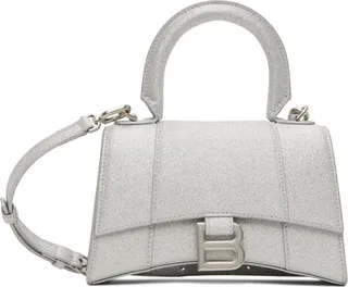 Balenciaga Silver XS Hourglass Bag