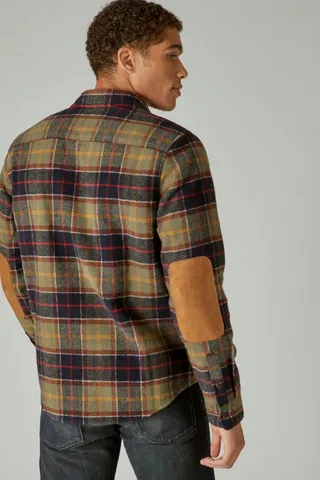 Wool Blend Workwear Long Sleeve Over-Shirt