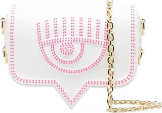 Eyelike-motif crossbody bag