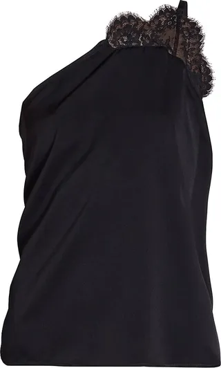 One-Shoulder Lace Camisole