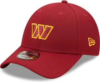 Men's New Era Burgundy Washington Commanders Logo Essential 9Forty Adjustable Hat