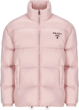 Prada Logo Printed Puffer Jacket