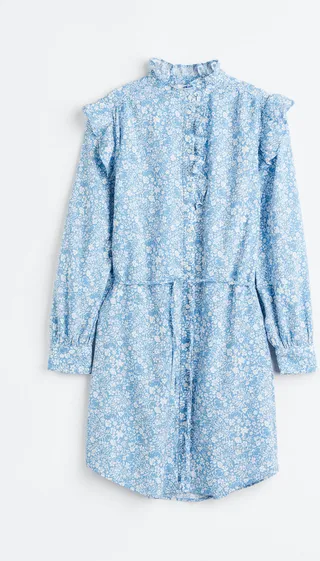 Ruffle-trimmed Dress