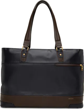 master-piece Navy Gloss Briefcase