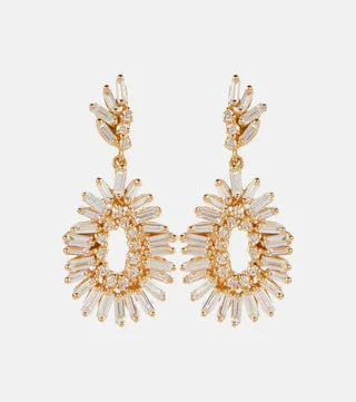 18kt Gold Earrings With Diamonds