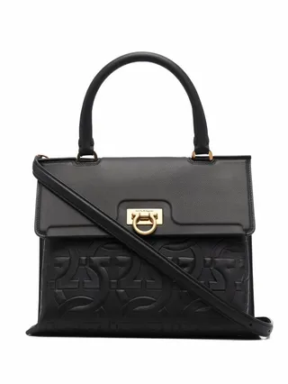 Trifolio Gancini-embossed tote bag