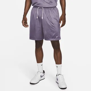 Nike Men's Dri-FIT Standard Issue Reversible 6" Basketball Shorts in Purple