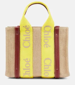 Woody Small canvas tote bag