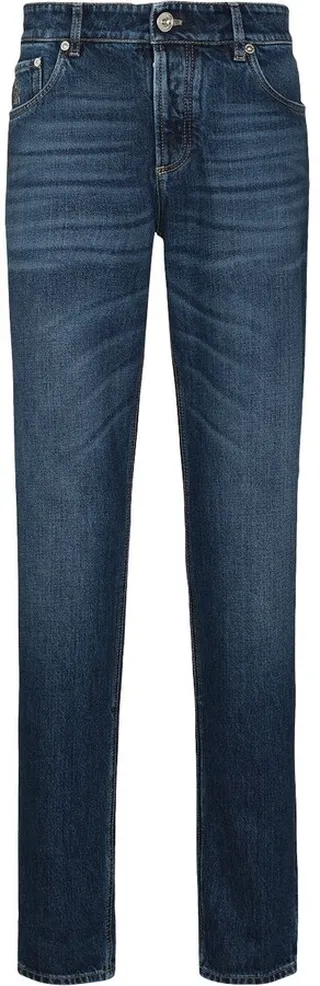 Distressed Mid-Rise Jeans