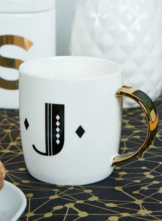 Mimo Monogram Mug - J