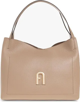 Furla Logo Plaque Large Shoulder Bag