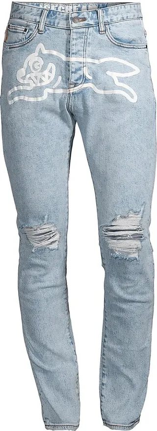 Cone Running Dog Logo Skinny Jeans