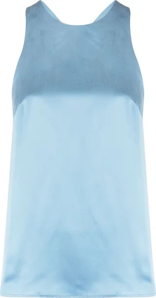 Halterneck Silk Tank Top