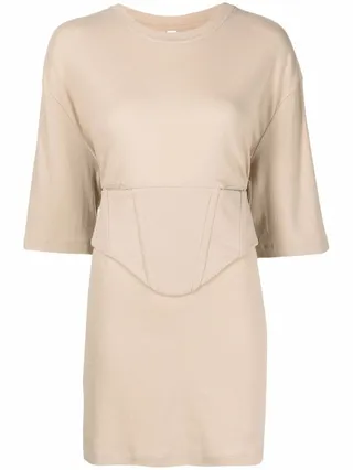 Corset-Detail Tunic Top