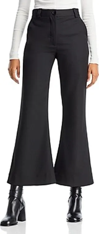 By Malene Birger Carass Cropped Flared Leg Pants