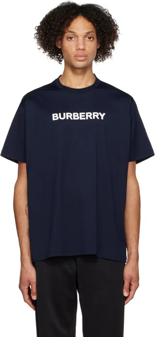 Burberry Navy Bonded T-Shirt