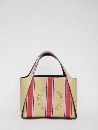 Stella Logo Raffia Tote Bag